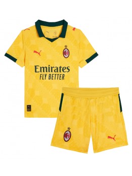 Billige AC Milan Tredjedraktsett Barn 2025-26 Kortermet (+ Korte bukser)